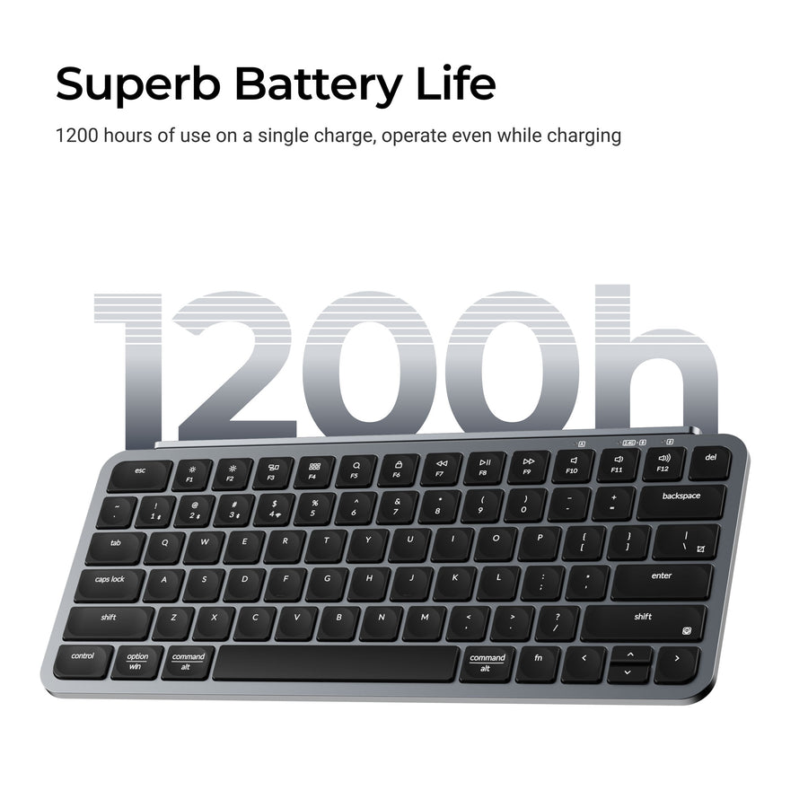 Keyboard Keychron B1 Pro 75% Ultra-Slim Wireless - Ivory White - Анхоч
