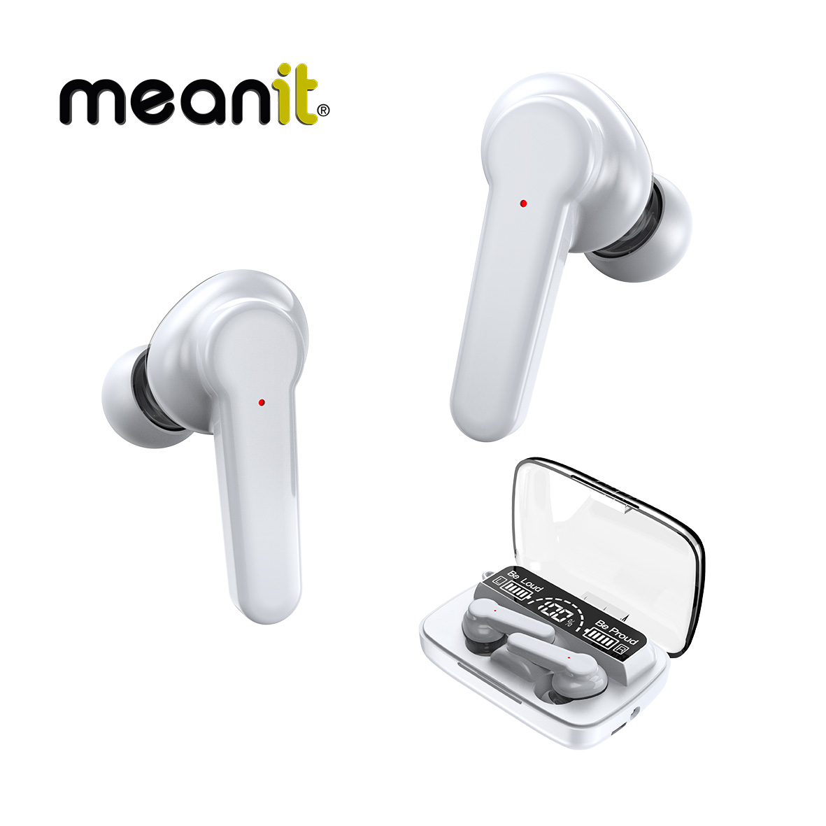 Earphones MeanIT B400 TWS Bluetooth w/Microphone White