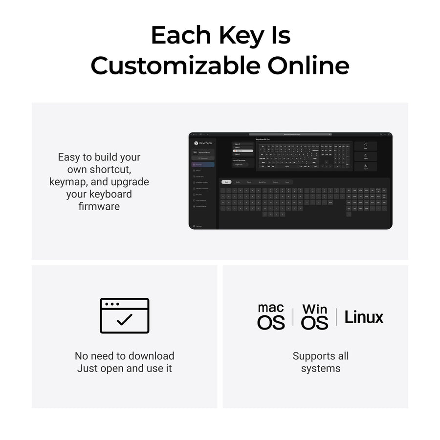 Keyboard Keychron B6 Pro Full-Size Ultra-Slim Wireless - Ivory White