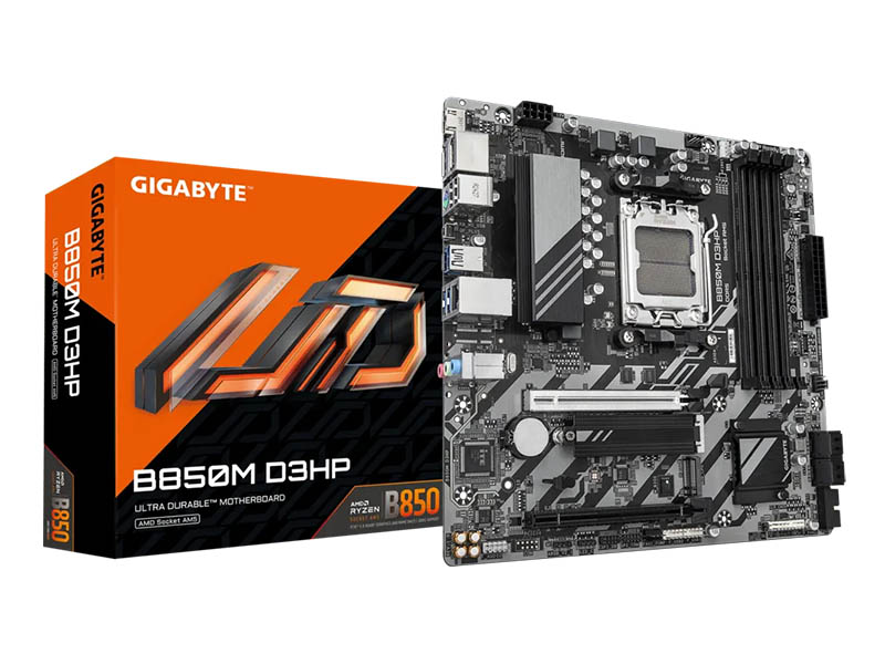 MB Gigabyte B850M D3HP DDR5 AM5 8200MHz OC/2xM.2/Gbit LAN/USB3.2/Type-C/PCIe 5.0/HDMI/2xDP
