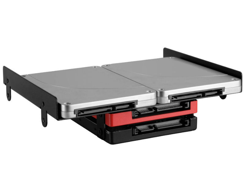 BayExtension Sharkoon 5.25" for 2.5" and 3.5" HDD/SSD Black