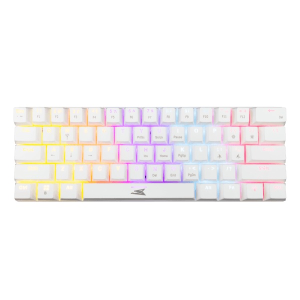 Keyboard Baracuda Gaming Dolphin White Mechanical RGB Red Switch
