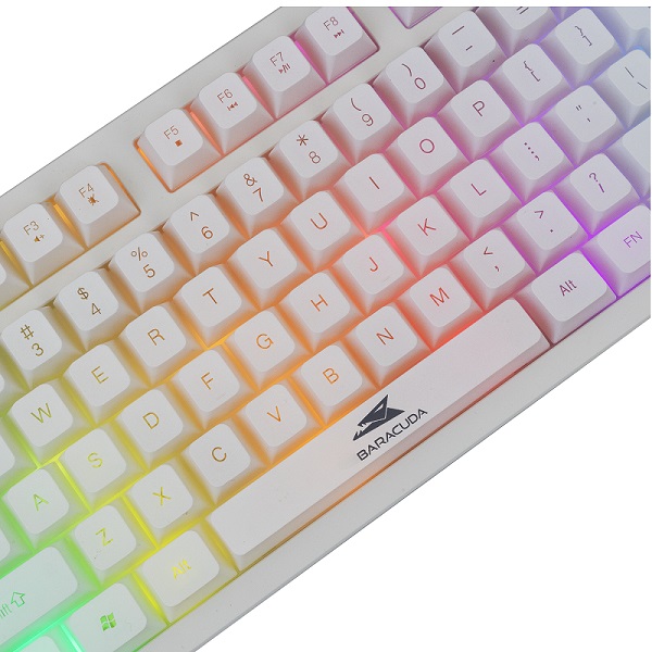 Keyboard Baracuda Gaming Krill TKL RGB White