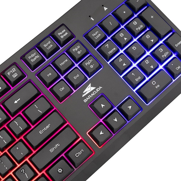 Keyboard Baracuda Gaming Starfish Black RGB