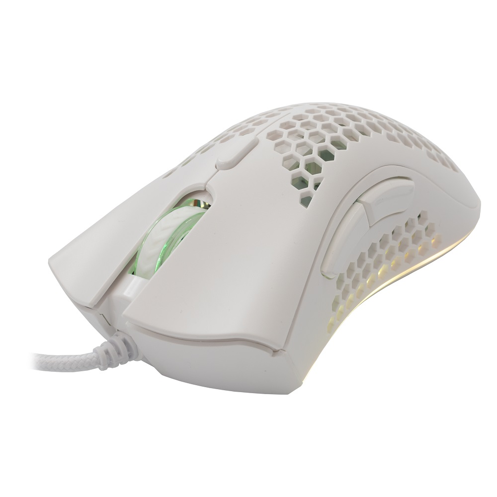 Mouse Baracuda Gaming Coral 12800DPI White