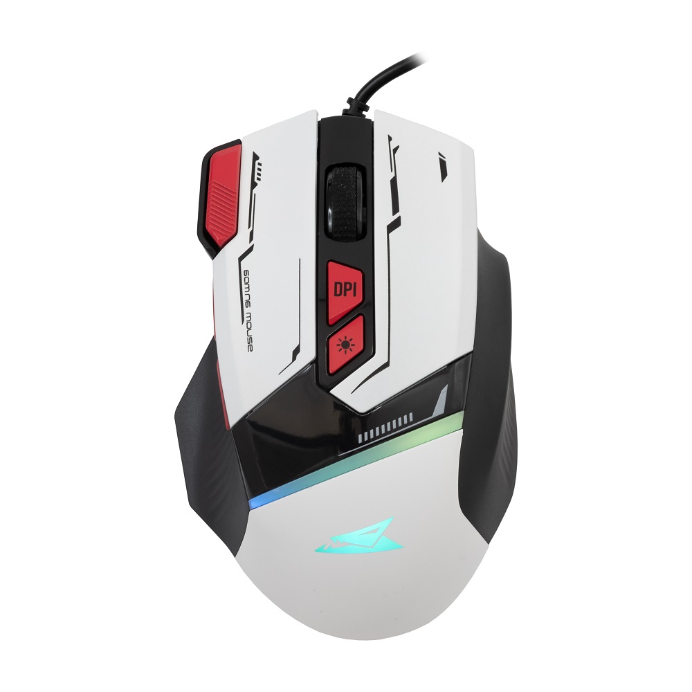 Mouse Baracuda Gaming Manta 12800DPI White