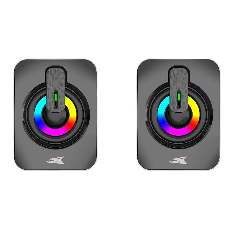 Baracuda Speakers Gaming Seashell LED Rainbow Black