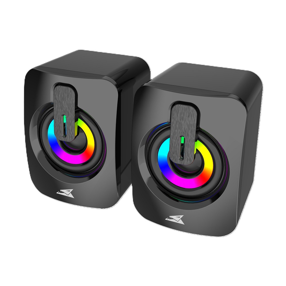 Baracuda Speakers Gaming Seashell LED Rainbow Black
