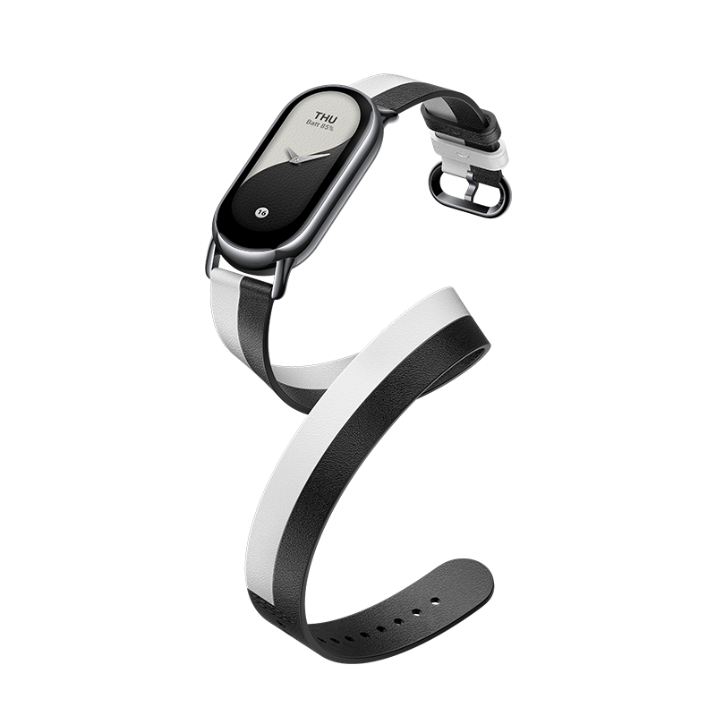 Xiaomi Mi Smart Band 8/9 Double Strap in Black and White