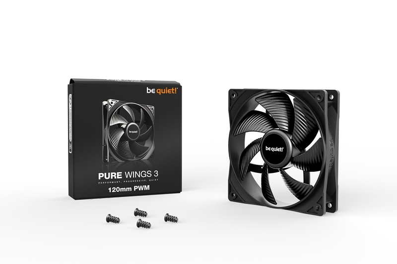 Case Fan 120x120x25 Be Quiet! Pure Wings 3 PWM Black