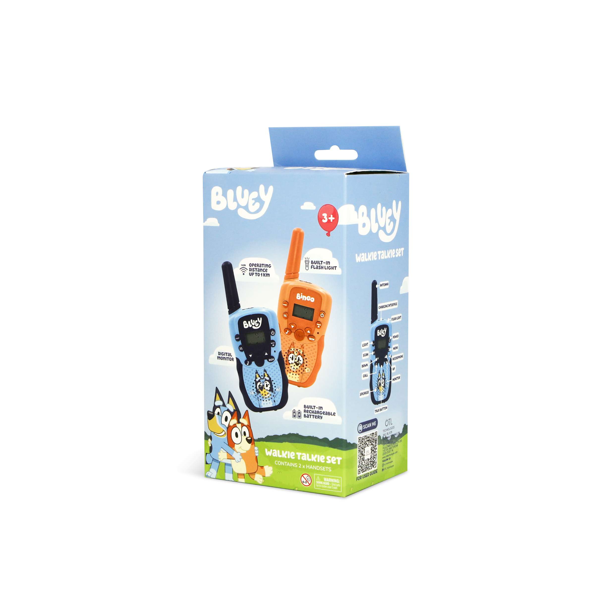 OTL Kids Walkie Talkie Set Bluey