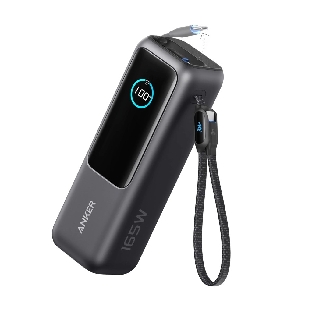 Power Bank Anker 25K, 165W, (Built-In and Retractable Cables)