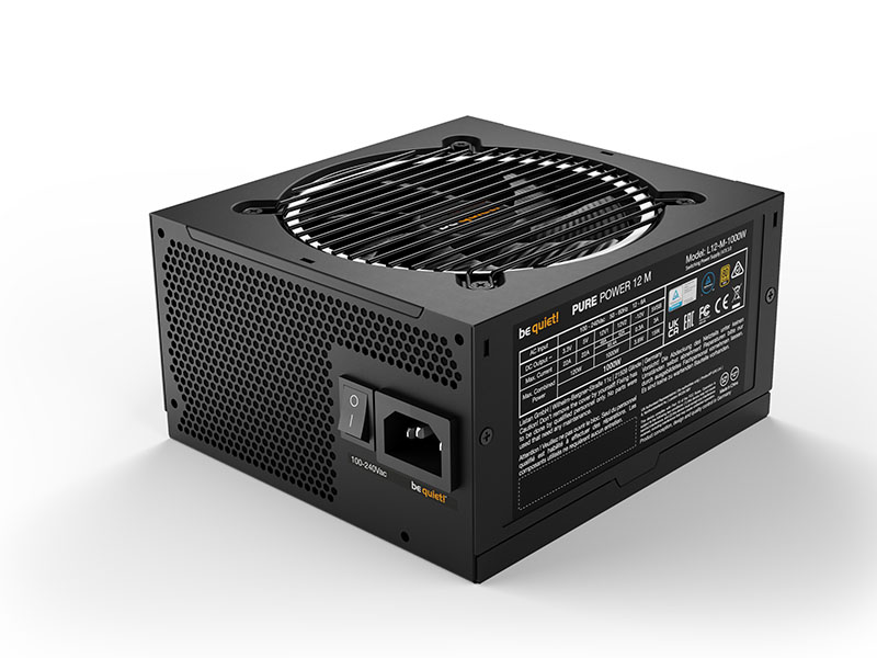 PSU 1000W BE Quiet! Pure Power 12 80+ Gold Full Modular, PCIe Gen 5.1 Ready 12VHPWR