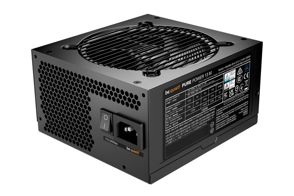 PSU 1200W BE Quiet! Pure Power 13 M 80+ Gold Full Modular, PCIe Gen 5.1 Ready 12VHPWR