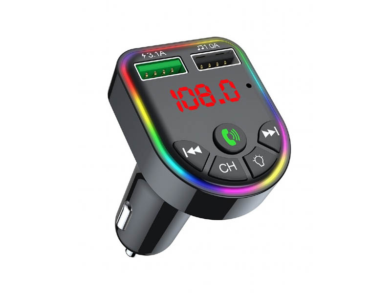Wireless Bluetooth FM Transmitter Gembird Hands Free/Dual Charger w/LCD Display BTT-05