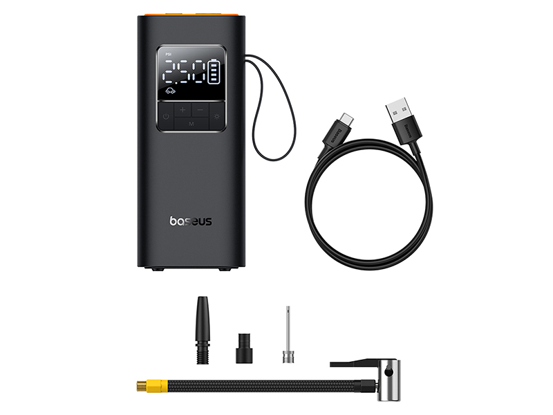 Portable Universal Electric Air Compressor Baseus SuperMini Pro Black