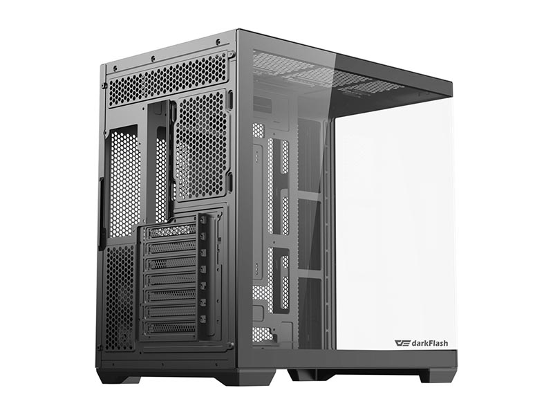 ATX Midi Tower Case DarkFlash C280 Black w/USB 3.0, USB 2.0, 7x 120mm LED Fans