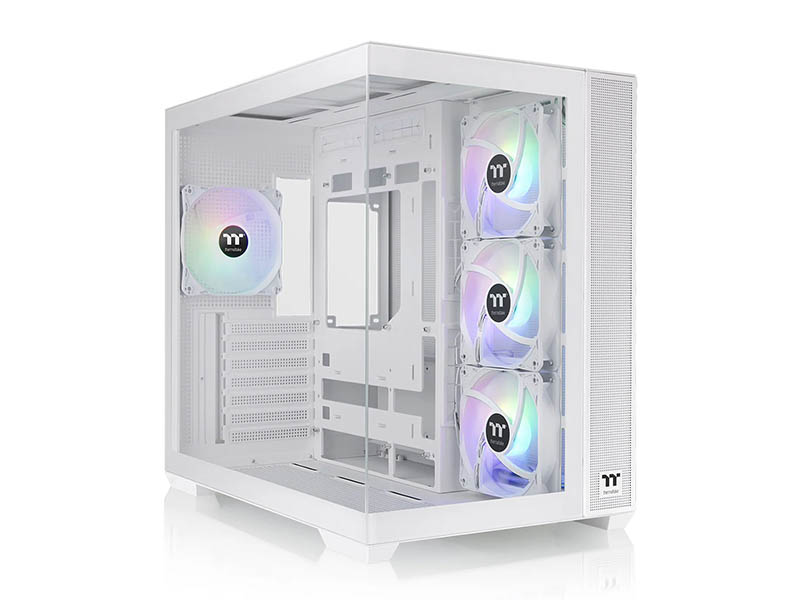 ATX Mid Tower Case Thermaltake View 380 TG ARGB Snow White