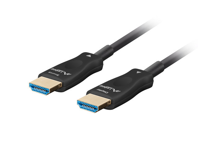 Cable HDMI M/M 20m v.2.1 8K Optical Black Lanberg