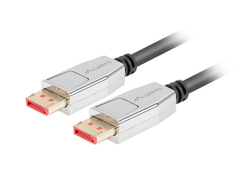Cable DisplayPort M/M 1.8m Lanberg 8K V1.4