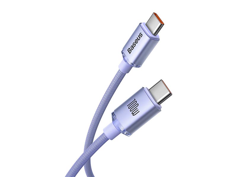 Cavo Baseus USB-C 100W Power Delivery 2M Crystal Shine – Ricarica Veloce Per Laptop E Smartphone - 2
