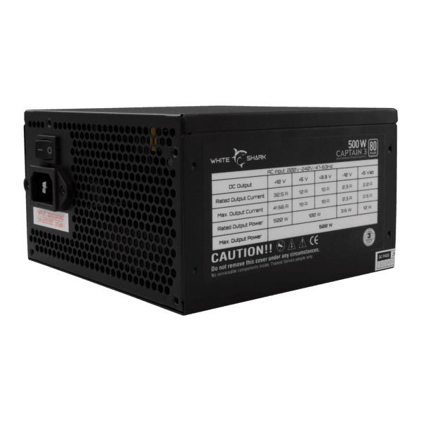 PSU 500W White Shark Captain 3 80Plus Standard RGB