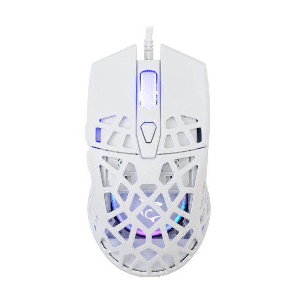 Mouse White Shark Gaming Caradoc 7200dpi RGB White
