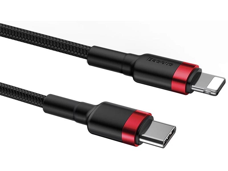 Cable USB 2.0 Type-C to Lightning 1m Baseus Cafule PD 20W Red/Black
