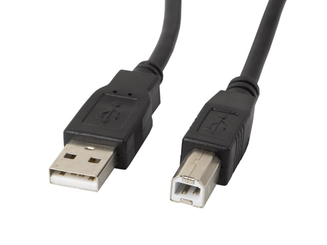 Cable USB 2.0 A to B 3m Lanberg Ferrite Black