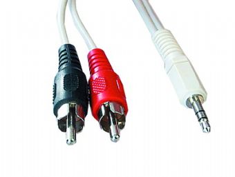 Cable 3,5mm stereo to 2 phono plug RCA 1.5m CCA458 Gembird
