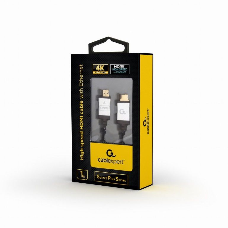 Cable HDMI M/M 1m v.2.0 4K Cablexpert High Speed Ethernet Select Plus Series