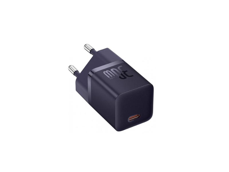 USB Universal Power Charger Baseus GaN5 PD 30W Type-C Purple