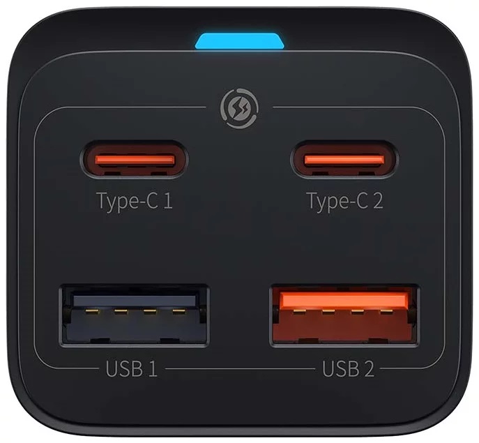 USB Universal Power Charger Baseus GaN 3 Pro 65W 4-Port Black