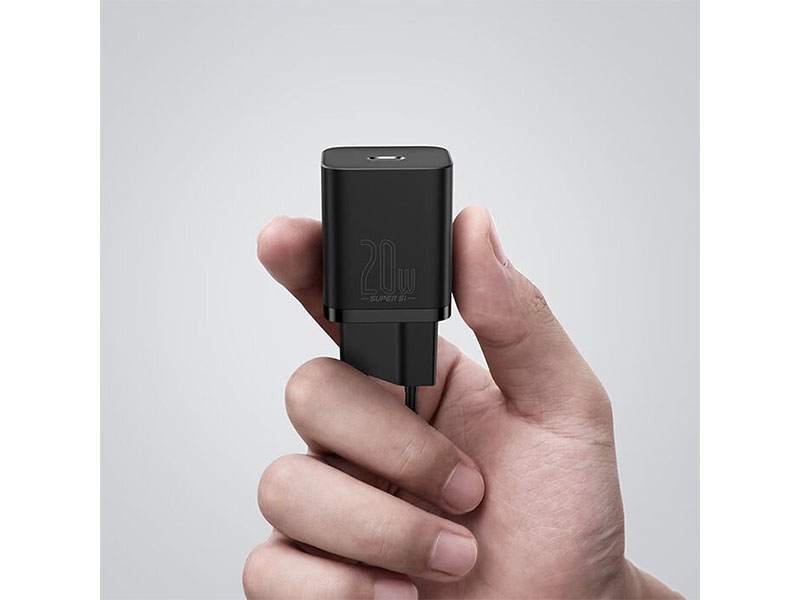 USB Universal Power Charger Baseus Super Si PD 20W Type-C Black