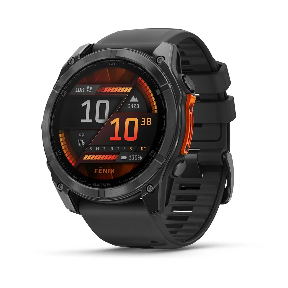 Garmin Smartwatch Fenix 8 AMOLED 51mm Slate Gray w/ Black Silicone Band