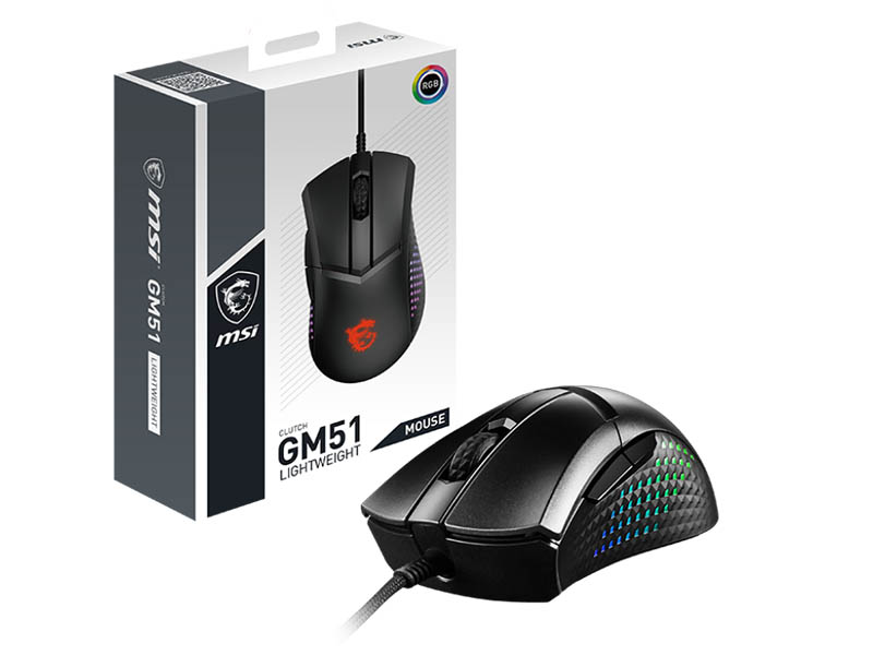 Mouse MSI Gaming Clutch GM51 Lightweight 26000DPI RGB