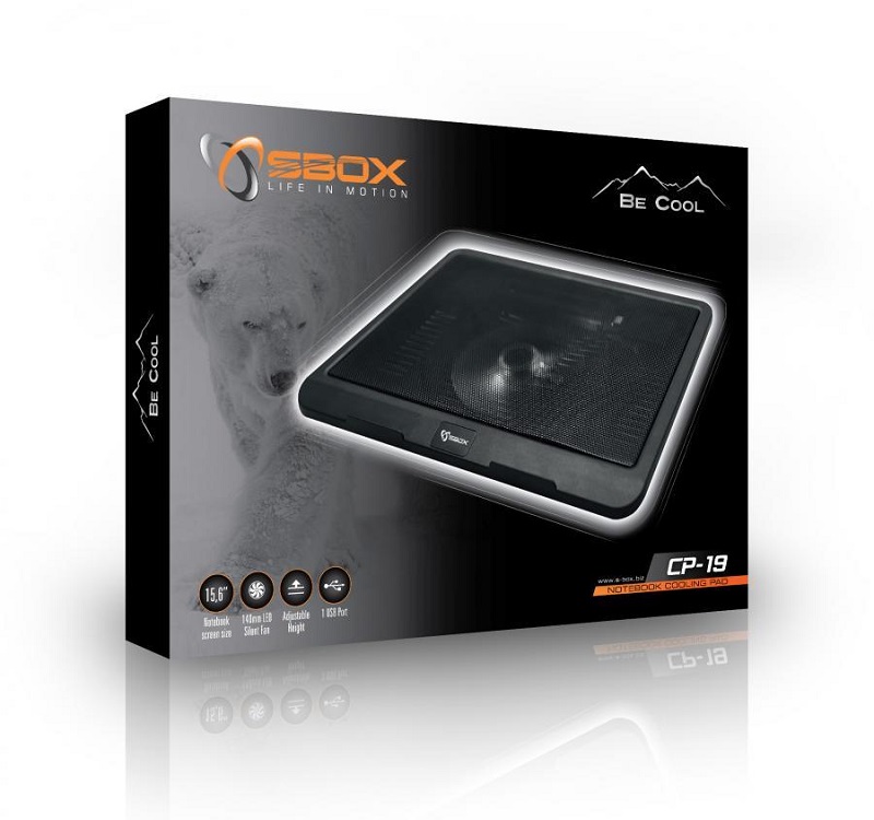 Notebook Stand SBOX CP-19 up to 15.6" LED