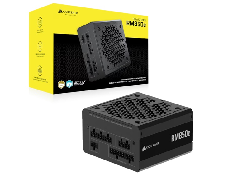 PSU 850W Corsair RM850e 2025 80 Plus Gold Fully Modular Black