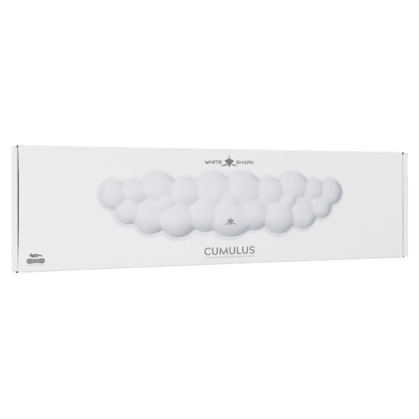 White Shark Keyboard Wrist Rest KP-012 Cumulus White