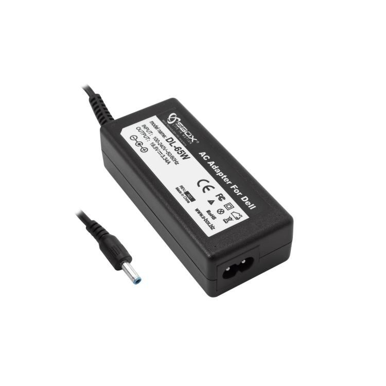 Notebook Power Adapter SBOX for Dell 65W 19.5V/3.34A 4.5/3.0mm - Compatible