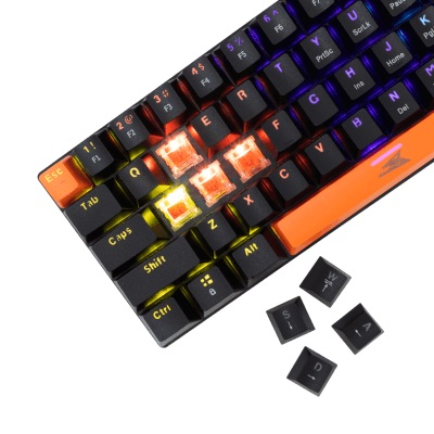 Keyboard Baracuda Gaming Dolphin Black Mechanical RGB Red Switch