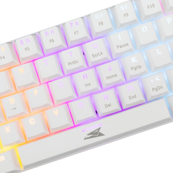 Keyboard Baracuda Gaming Dolphin White Mechanical RGB Blue Switch