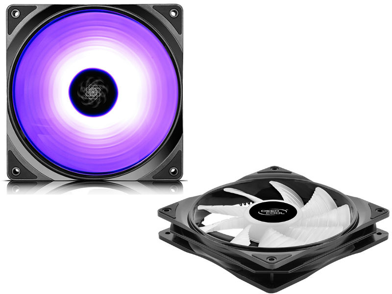 Case Fan 140x140x26 Deepcool CF 140 1200rpm Super Silent RGB LED