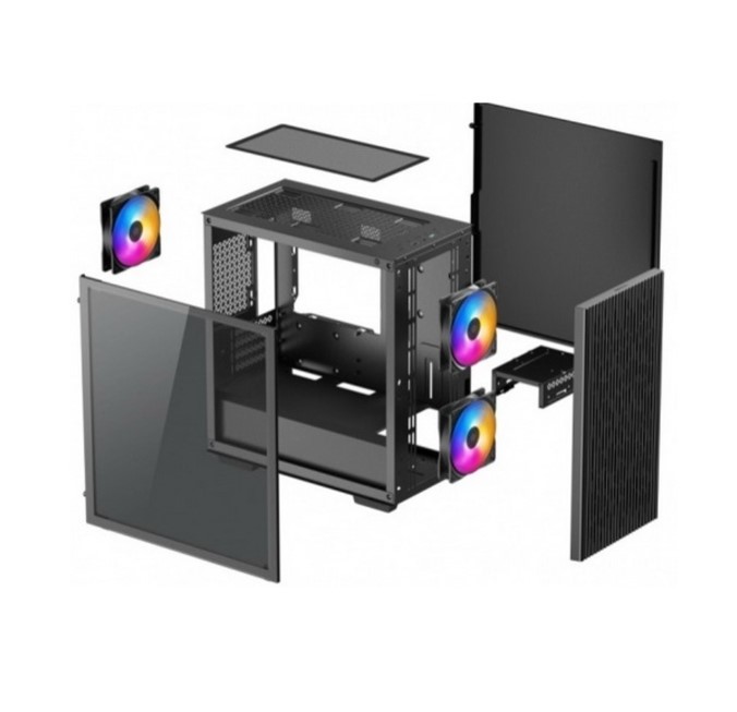 ATX Micro Case Deepcool MATREXX 40 w/USB 3.0, 2x USB 2.0, x2 120mm Fans