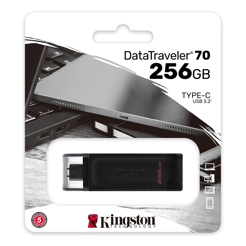 USB Drive Type-C 256GB Kingston DataTraveler 70 USB 3.2