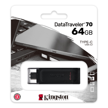 USB Drive Type-C 64GB Kingston DataTraveler 70 USB 3.2