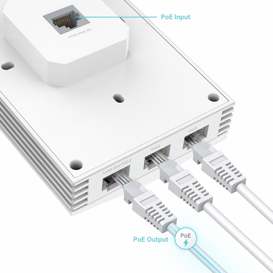 TP-Link Wireless AX3000 Wall Plate Wi-Fi 6 Access Point EAP655