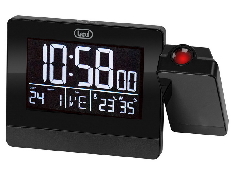 Alarm Clock Trevi EC 884 PJ w/Projector Black