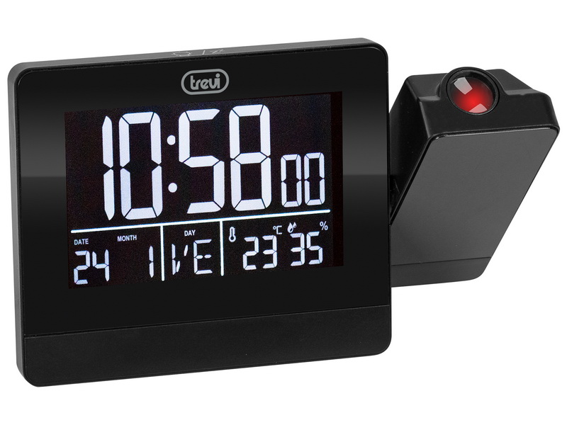 Alarm Clock Trevi EC 884 PJ w/Projector Black