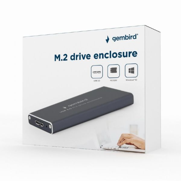 External Rack USB 3.0 for M.2 Drive SATA Gembird Black